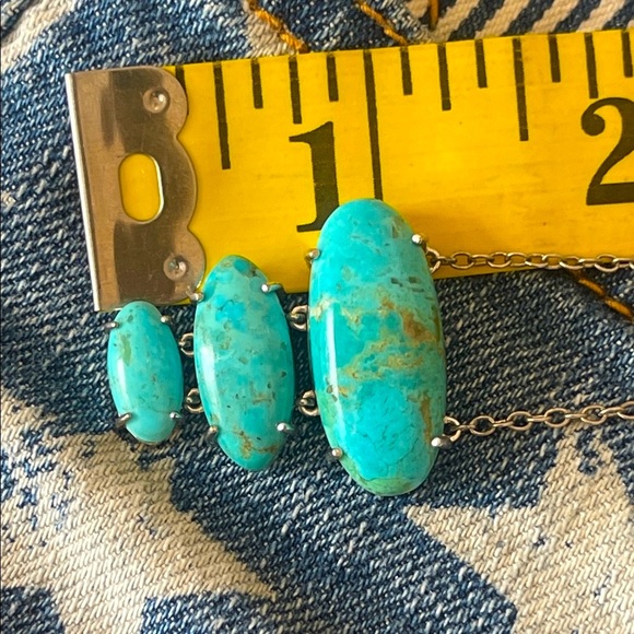 native american Turquoise sterling Silver Pendant Necklace - Picture 10 of 11